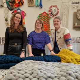 Workshop woondeken XXL breien vrijdag 4 april
