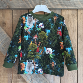 Sweater oerwoud maat 86