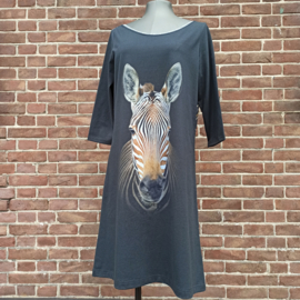 Dames jurk zebra maat M