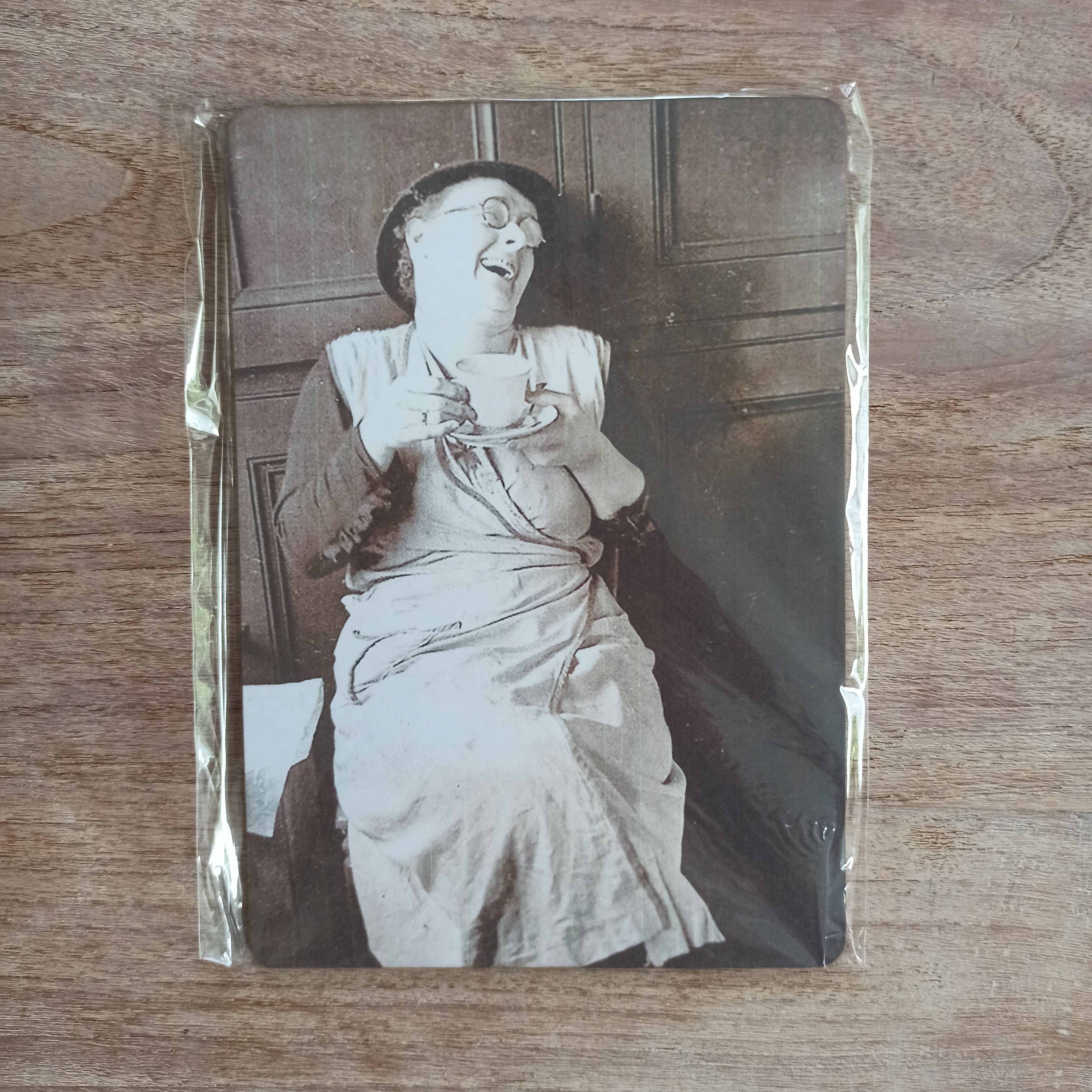 Nostalgisch bordje: Theetje drinken