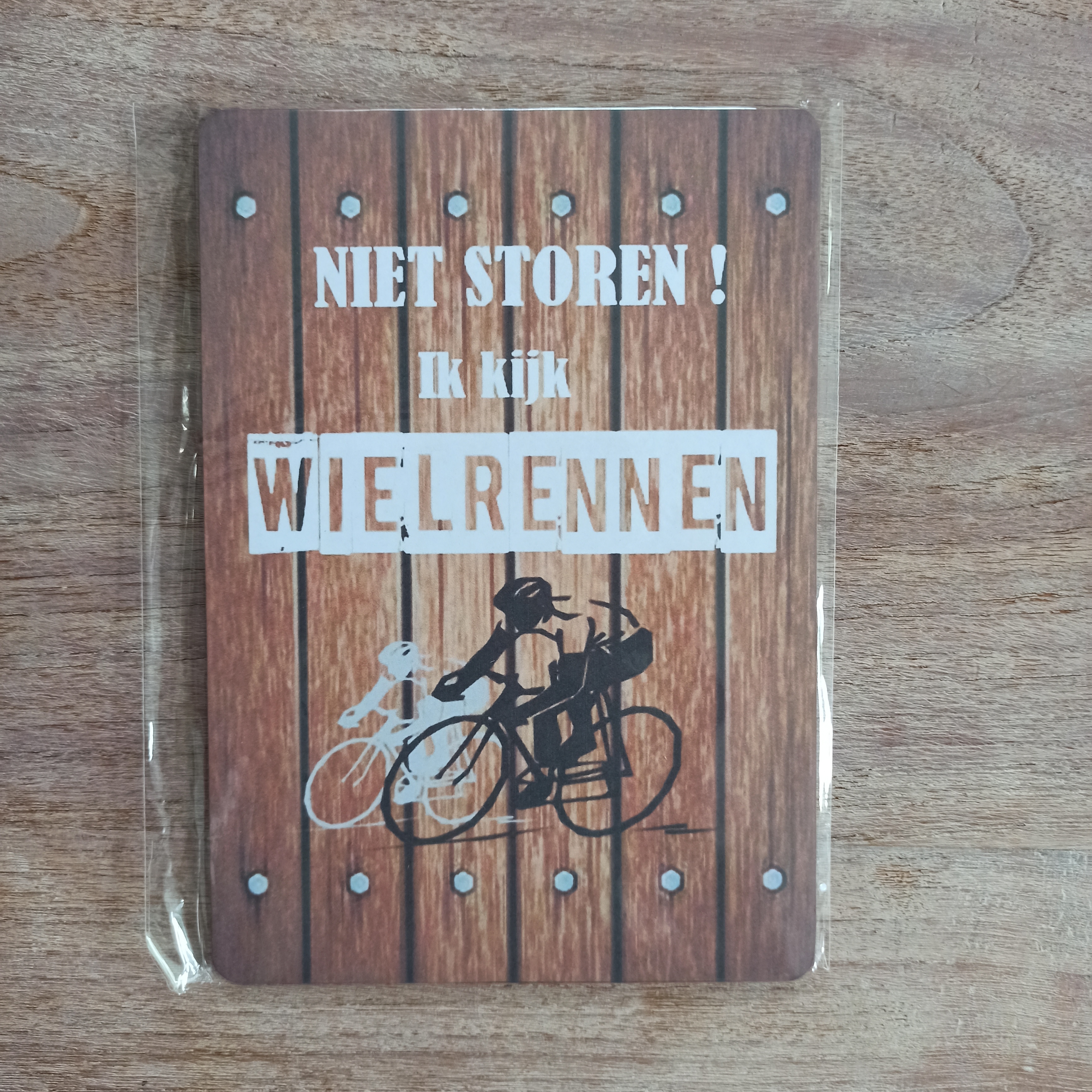 Decoratie bordje: wielrennen