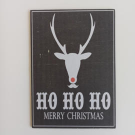 Kerstbordje Ho Ho Ho ... nr K4