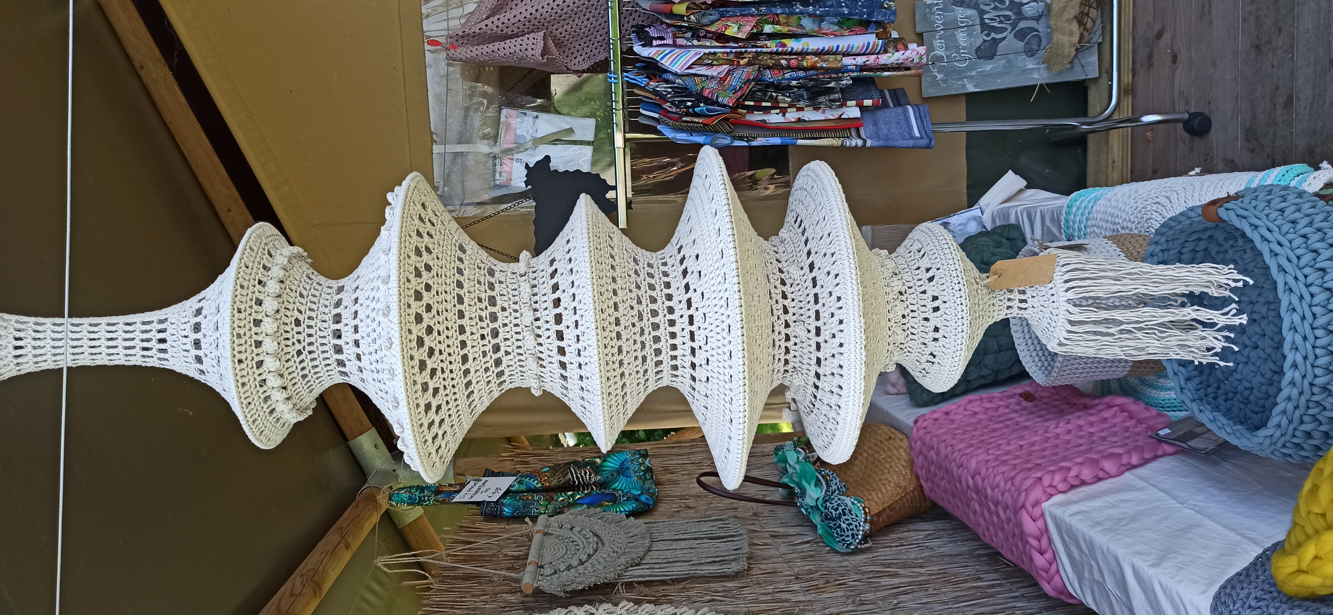 Bohemian fishnet ecru