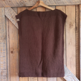 Gebreide bruine spencer maat M/L