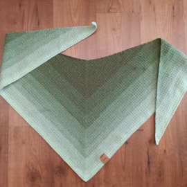 Omslagdoek/sjaal groen verloop