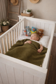 Gehaakte deken groen