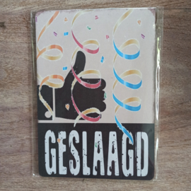 Bordje: Geslaagd