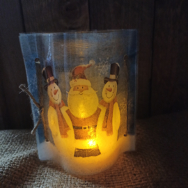 Windlicht cover mini sneeuwpop