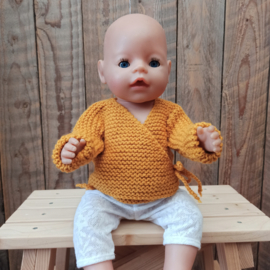 Baby-born overslagvestje oker geel