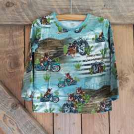 Shirt hond met motor maat 80