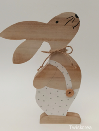 Diy pakket houten konijnen/paashazen