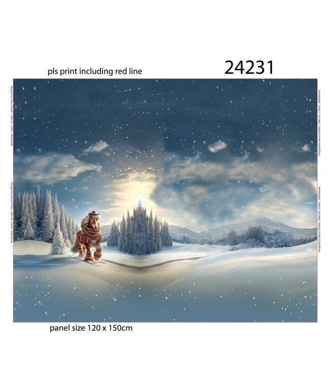 Stenzo paneel winter paard