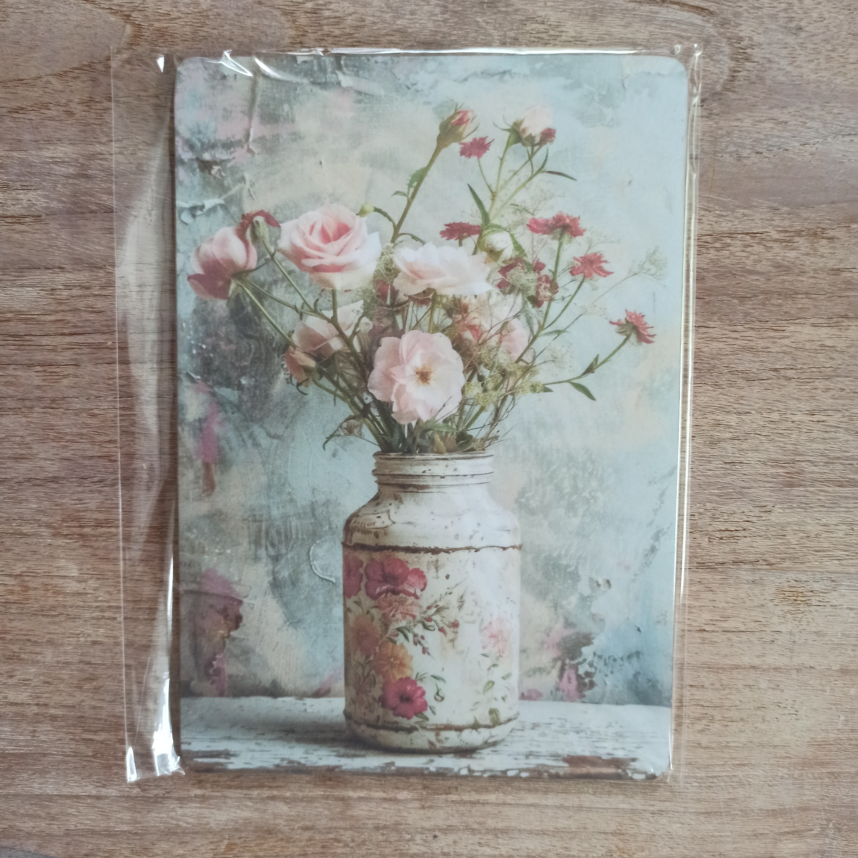 Decoratie bordje: Rozen boeket 3