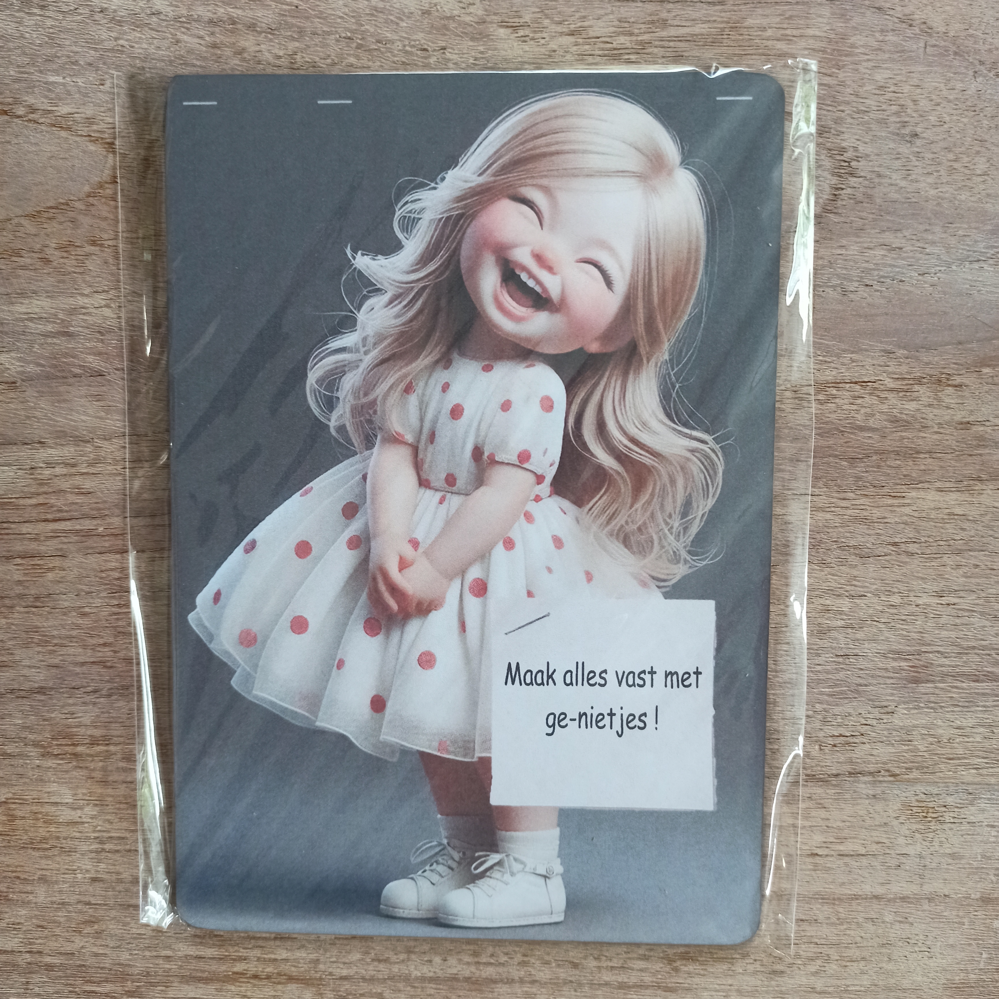 Decoratie bordje: Maak alles vast met ge-nietjes