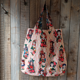Canvas tas Holiday girl