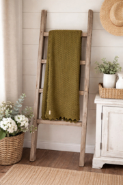 Gehaakte deken groen