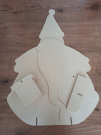 Adventskalender kerstman MDF