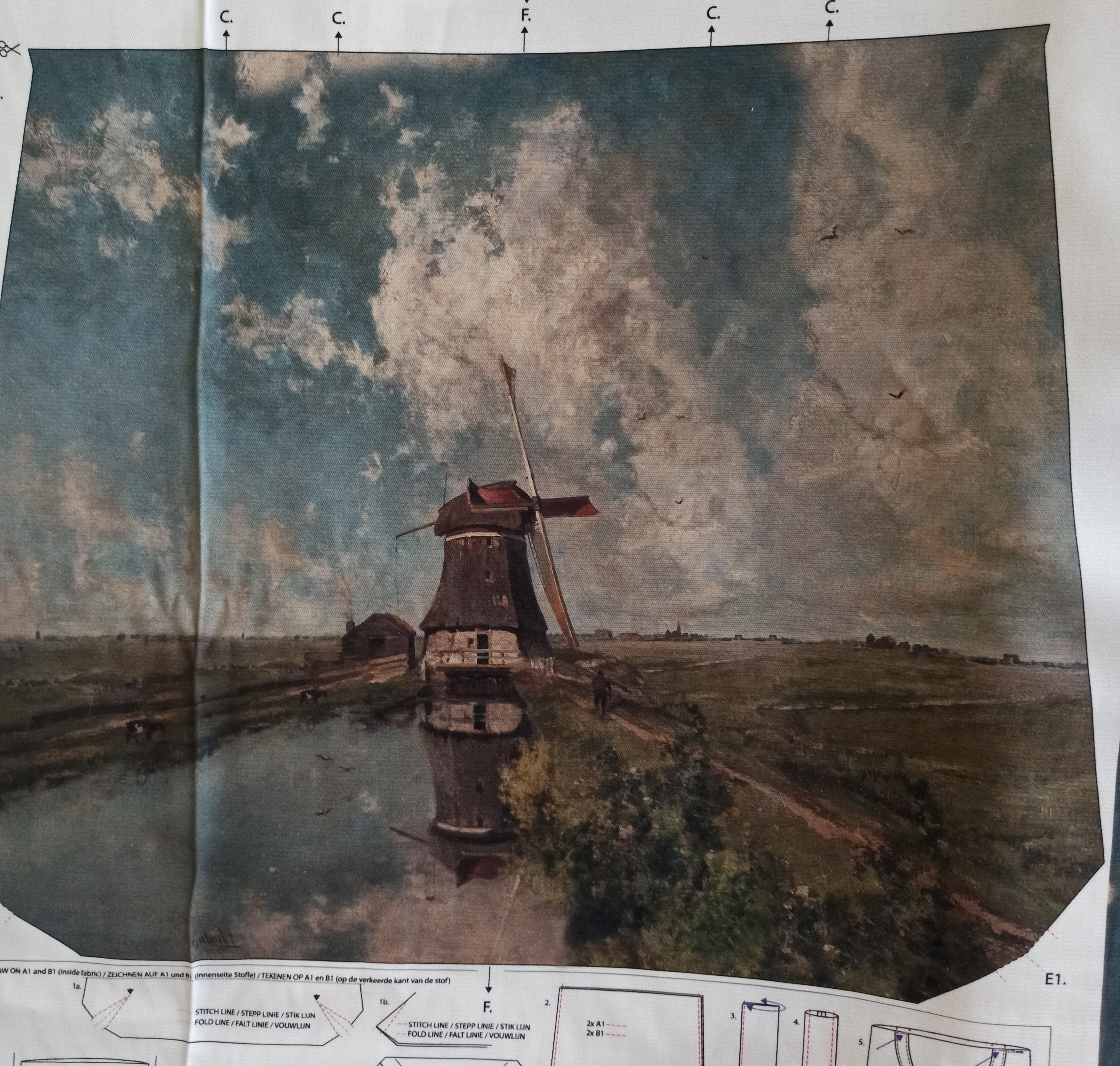 Tas paneel oud-Hollandse landschappen
