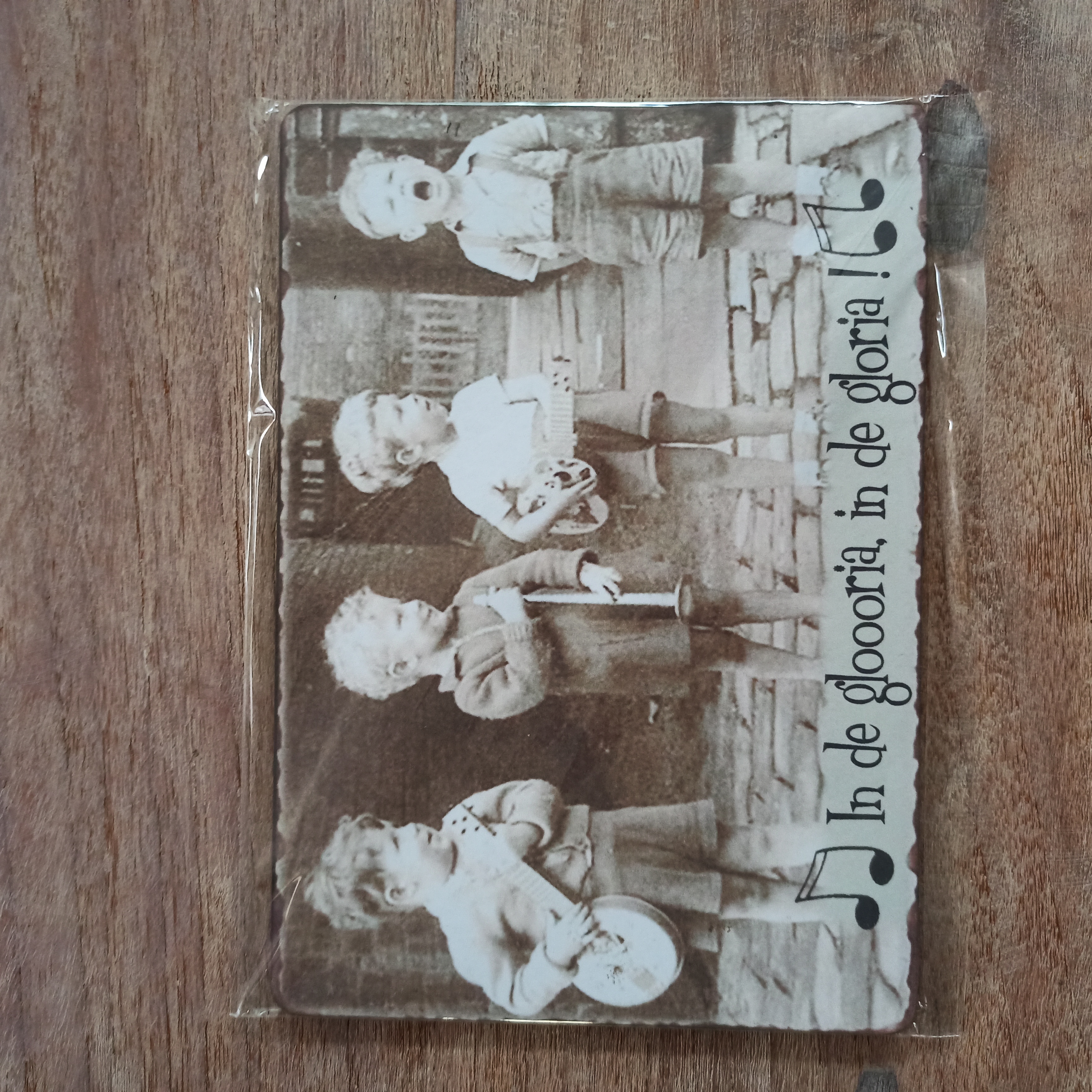 Nostalgisch bordje: In de gloria, in de gloria