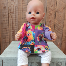Baby-born sweater dieren kleurrijk