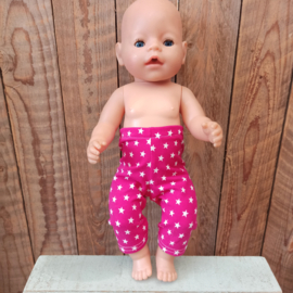 Baby-born legging roze met sterren