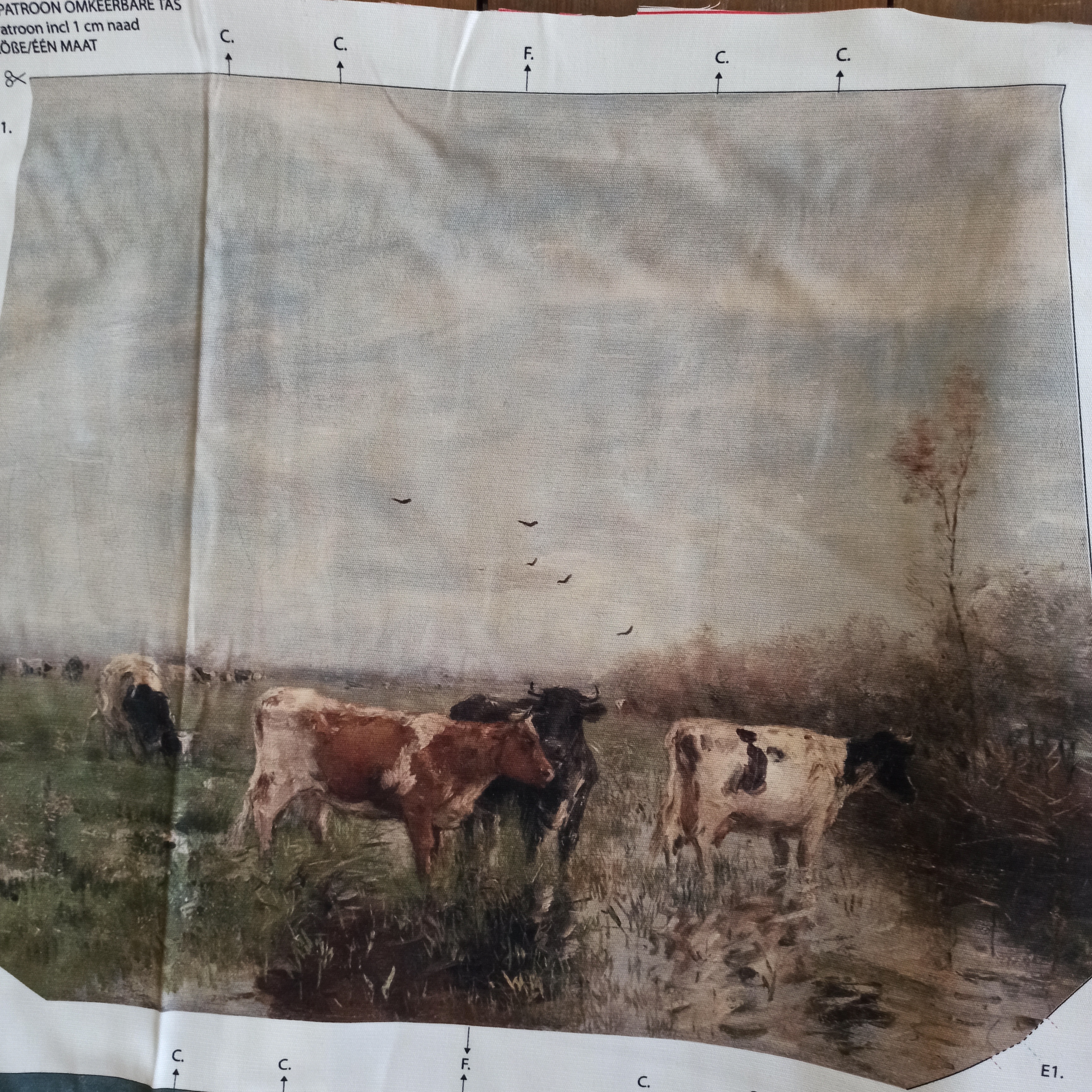 Tas paneel oud-Hollandse landschappen