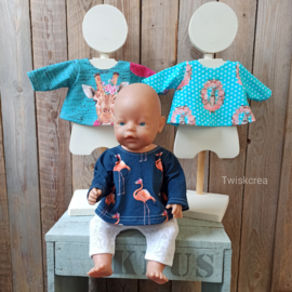 Baby-born sweater flamingo