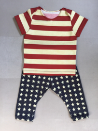 Baby set stars and stripes maat 68