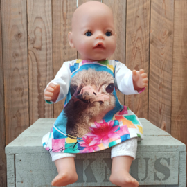 Baby-born jurk struisvogel