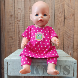 Baby-born roze set met sterren