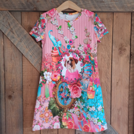 Jurkje buldog/olifant/vogels maat 116