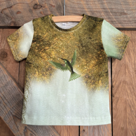 T-shirt kolibrie maat 80