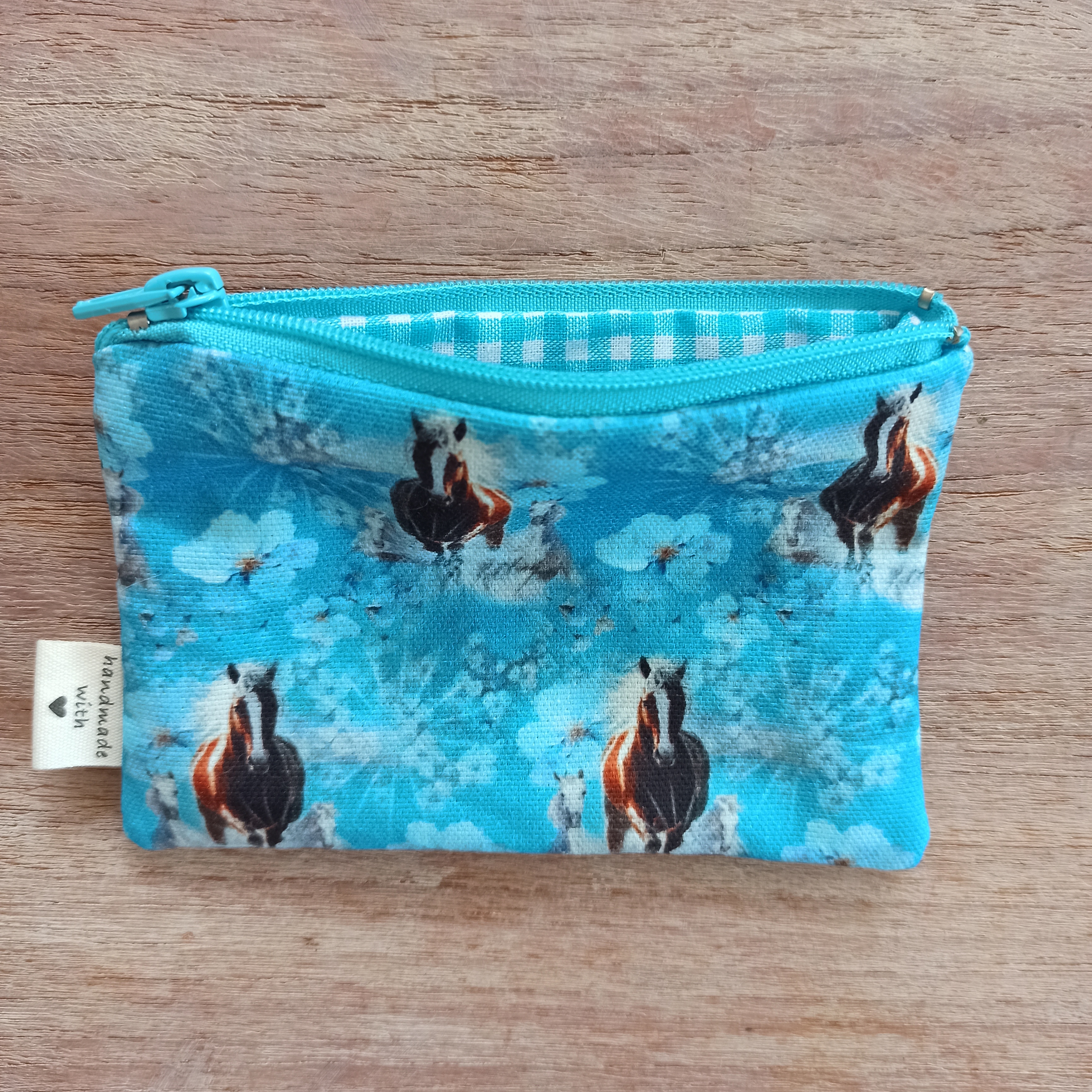 Etui/portemonnee paarden