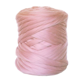 Lontwol pastel oud roze