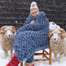 Lontwollen woondekens.