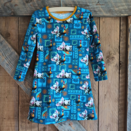 Jurk Disney met Pua Vaiana varken maat 92