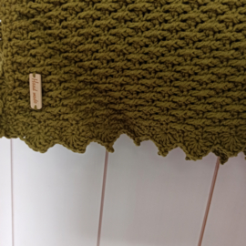 Gehaakte deken groen