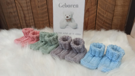 Baby slofjes/sokjes Sage Green