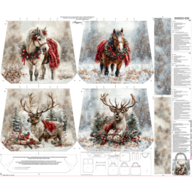 Tas-paneel Christmas reindeer