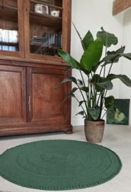 Vloerkleed Floor rond 125 groen