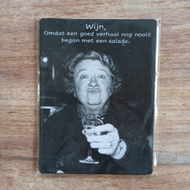 Nostalgisch bordje: een goed verhaal