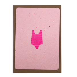 swim suit neon pink