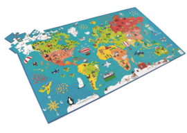 Scratch 150 delige puzzel Wereldkaart