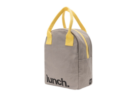 Fluf Zipper Lunch - Lunch Grey Yellow