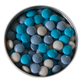 Doopsuiker lentilles blauw mix 5 Kg