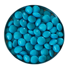 Doopsuiker lentilles turquoise 5 Kg