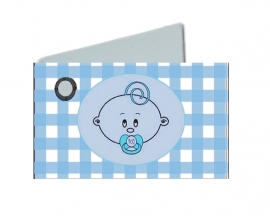 Naamkaartjes baby blauw