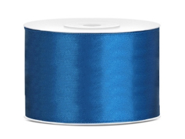 Satijn lint cobalt blauw 38 mm