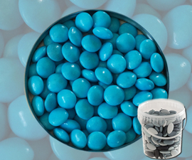 Suikerbonen confetti turquoise 400gr