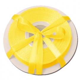 Ruban satin 6mm Jaune